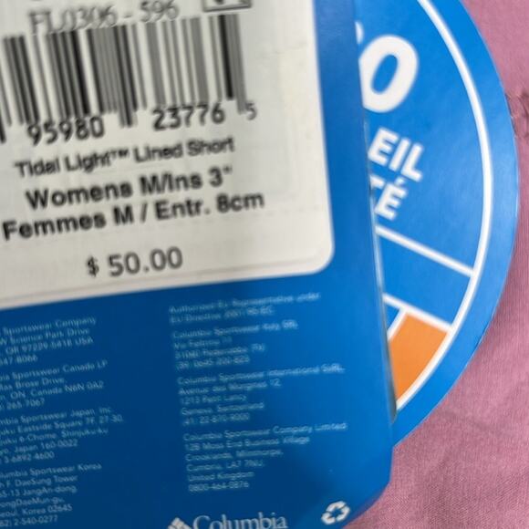 Womens Columbia Tidal Light Lined Shorts Size Medium - Picture 5 of 6